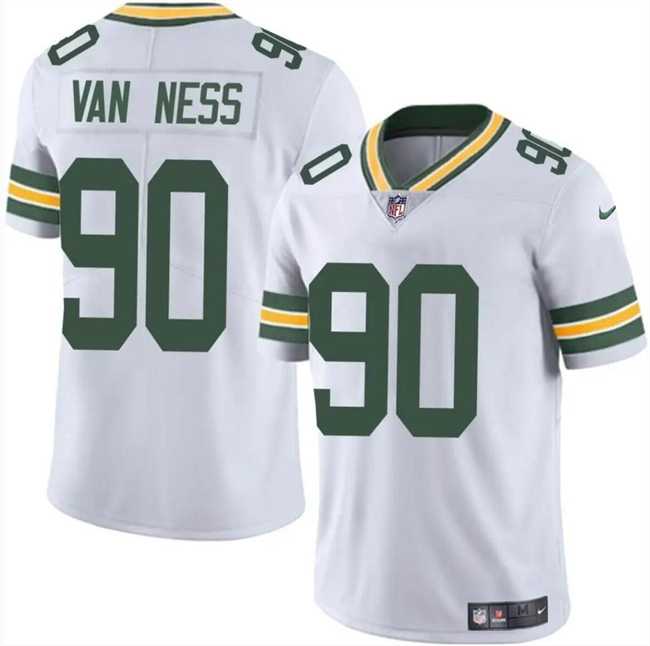 Men & Women & Youth Green Bay Packers #90 Lukas Van Ness White Vapor Untouchable Limited Stitched Jersey